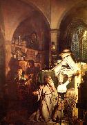 Joseph wright of derby The Alchemist Discovering Phosphorus or The Alchemist in Search of the Philosophers Stone china oil painting artist